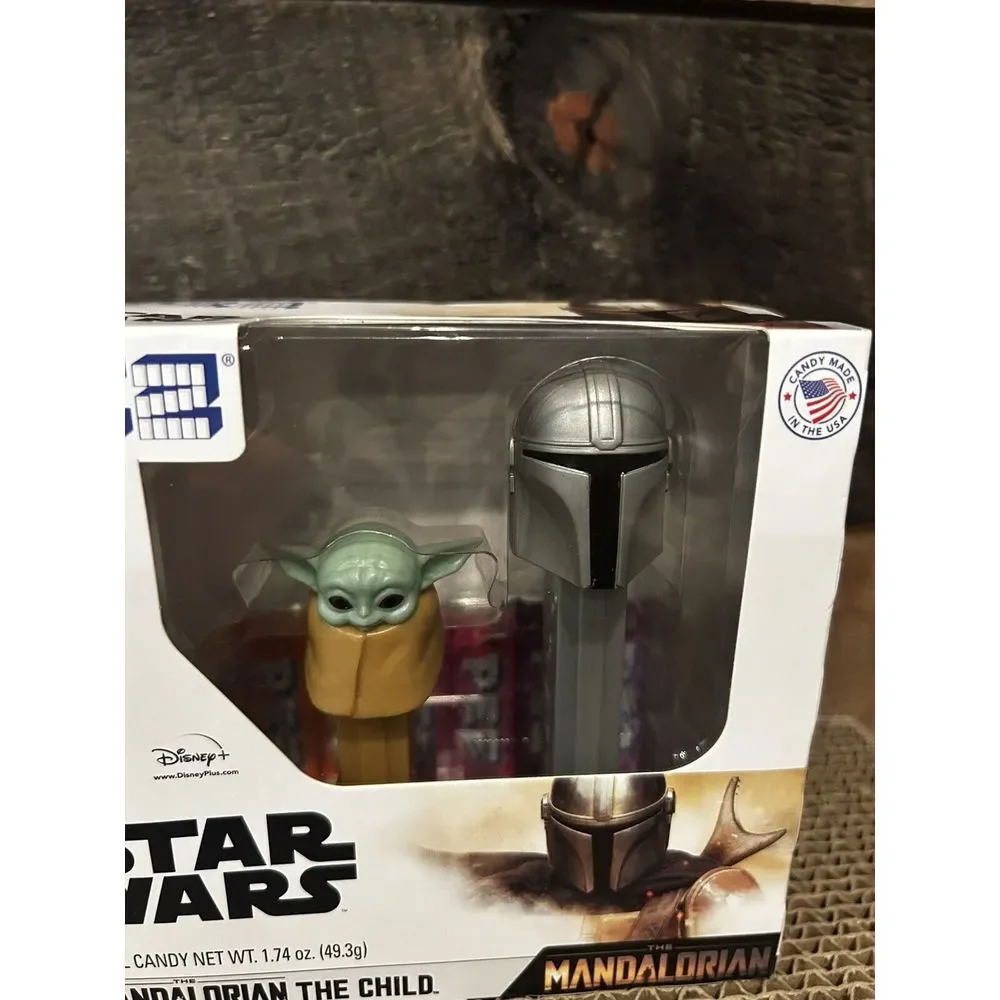 Boxed Gift Set of 2 STAR WARS Mandalorian PEZ DISPENSERS NEW Baby Yoda the Child